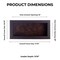 Rich Dark Brown Wood Shadow Box Frame with Acrylic Front - Brown Suede Backing, 30 Sizes